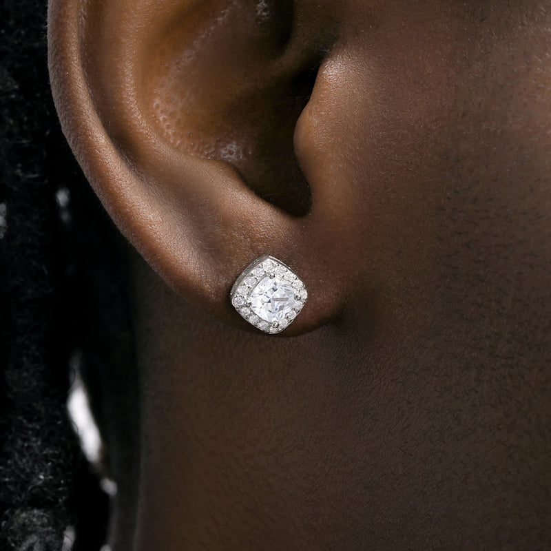 S925 Moissanite Diamond Stud Earrings