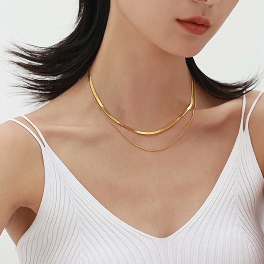 Herringbone | Short Necklace | Necklace, Short necklace, Herringbone  necklace